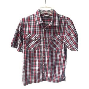 The North Face Mens Short Sleeve Plaid Button Up Shirt Size S/P